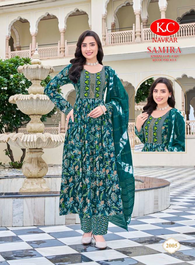 Samira Vol 2 By Kc Rayon Printed Kurti With Bottom Dupatta Wholesalers In Delhi
